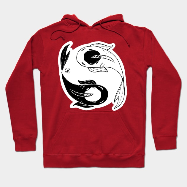 Koi Yin Yang Hoodie by devilcat